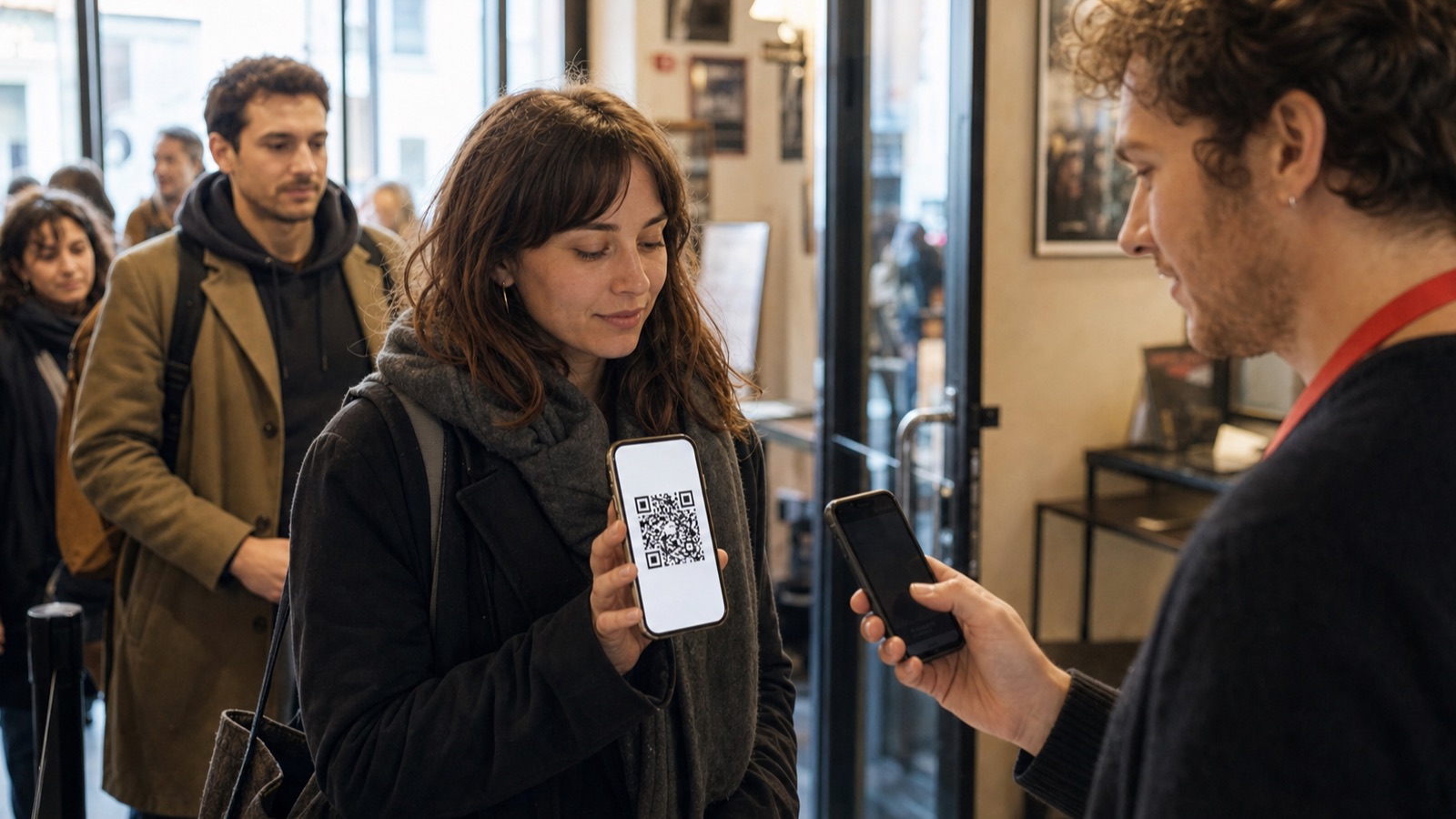 Mobile Tickets, bereit am Einlass.